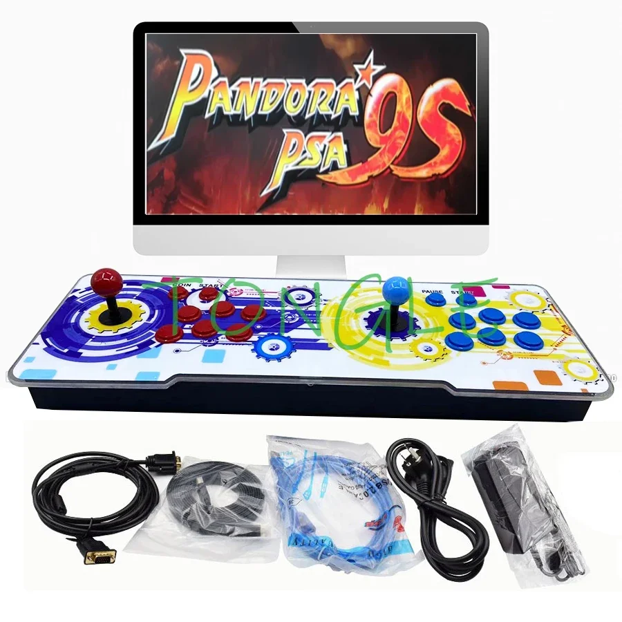 4260 in 1 Arcade Video Game Console Pandora 9S PCB Board with 16*3D Games Retro Joystick Controller 6 Button & Sticker Custom