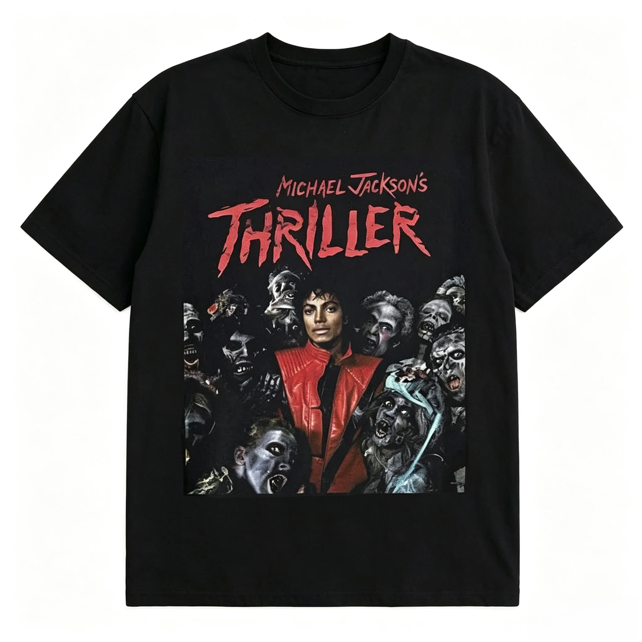 Michael Jackson 90s Retro Gothic Graphic T-shirt 2026 Summer Pure Cotton Clothing Oversized Fans Men's Women's Y2k Clothing