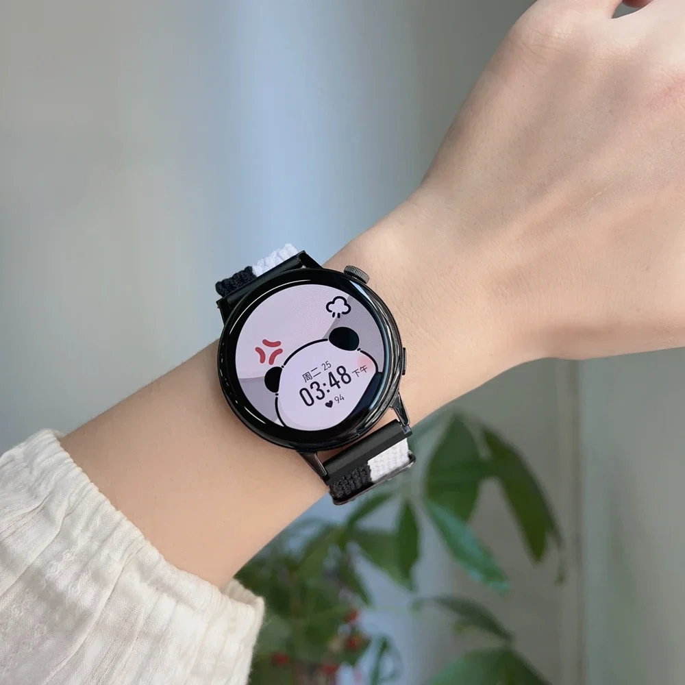 Bonita correa de nailon para reloj Samsung Galaxy Watch 7 FE 5 Pro 4 6 classic 44mm 40mm pulsera deportiva correa Galaxy Watch 7