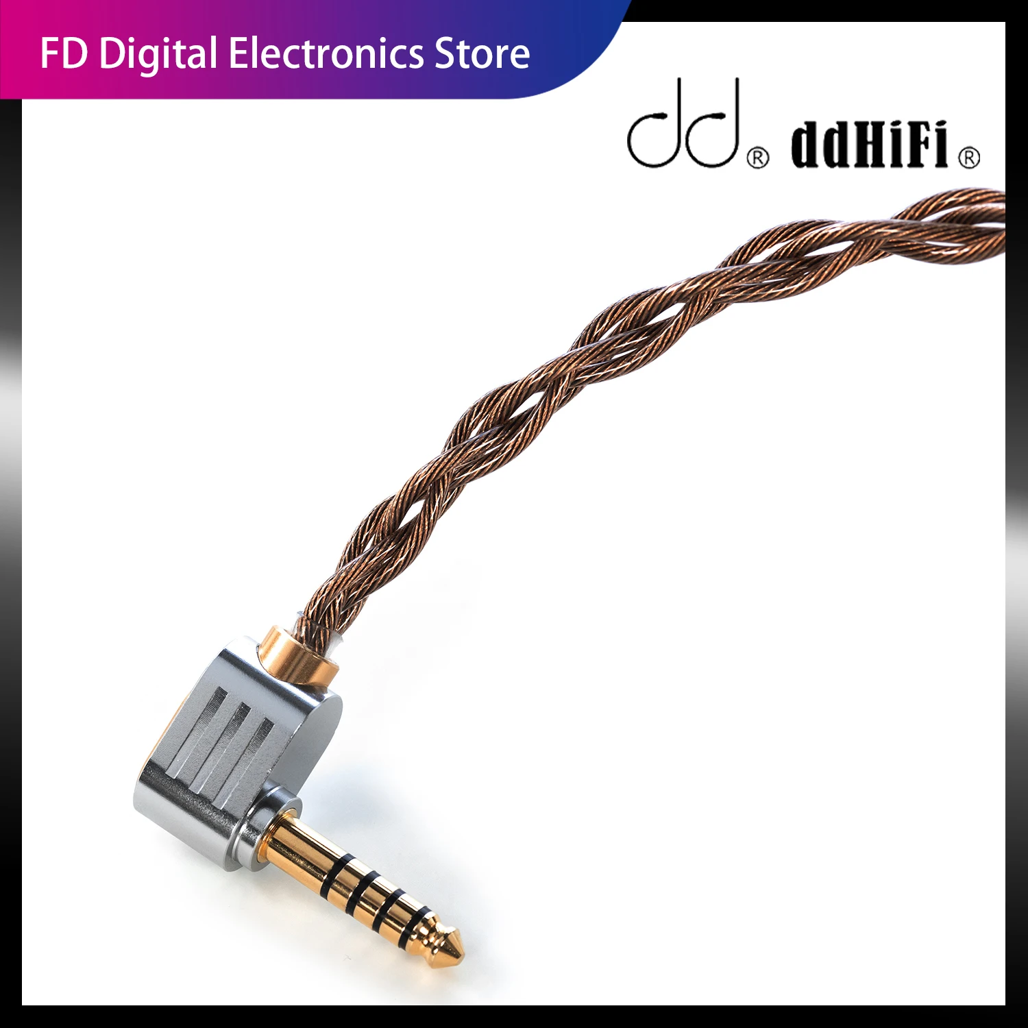 DD ddHiFi BC130B (Air Nyx) OCC Earphone Upgrade Cable with Shielding Layer, Support Customize Plug, Connector and Length