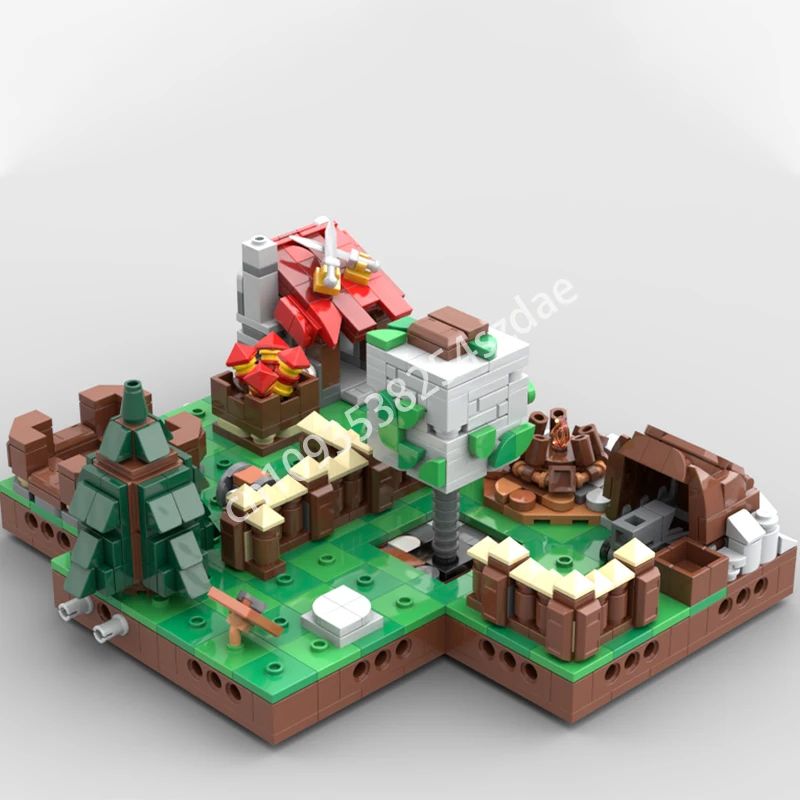 947 قطعة MOC تصادم العشيرة BB playset اللبنات الجذعية الأطفال المراهقين عيد الميلاد لعبة هدية الطوب بناء #1