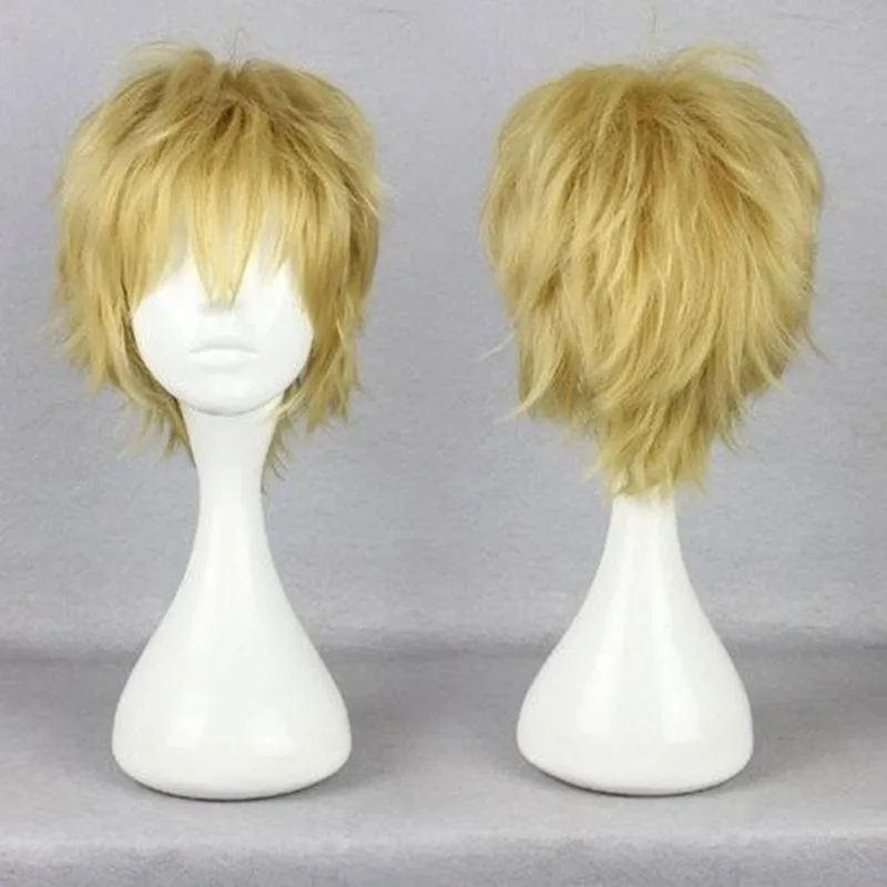 Synthetic Hair Axis Powers Hetalia Tino Vainaminen Style Male Blonde  Short  Cosplay Wig