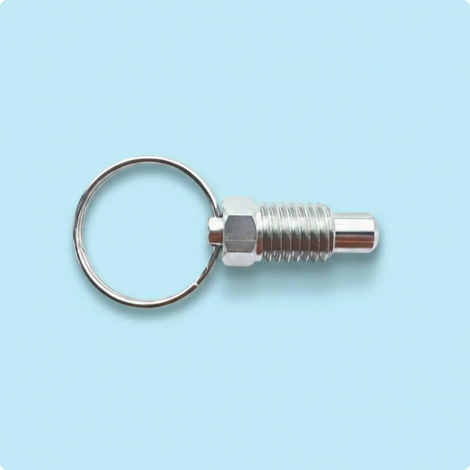 Stainless Steel Pull Pin Spring Plunger Retractable Indexing Pin with Thickened Pull Loop for Quick Release and Reliable Locking