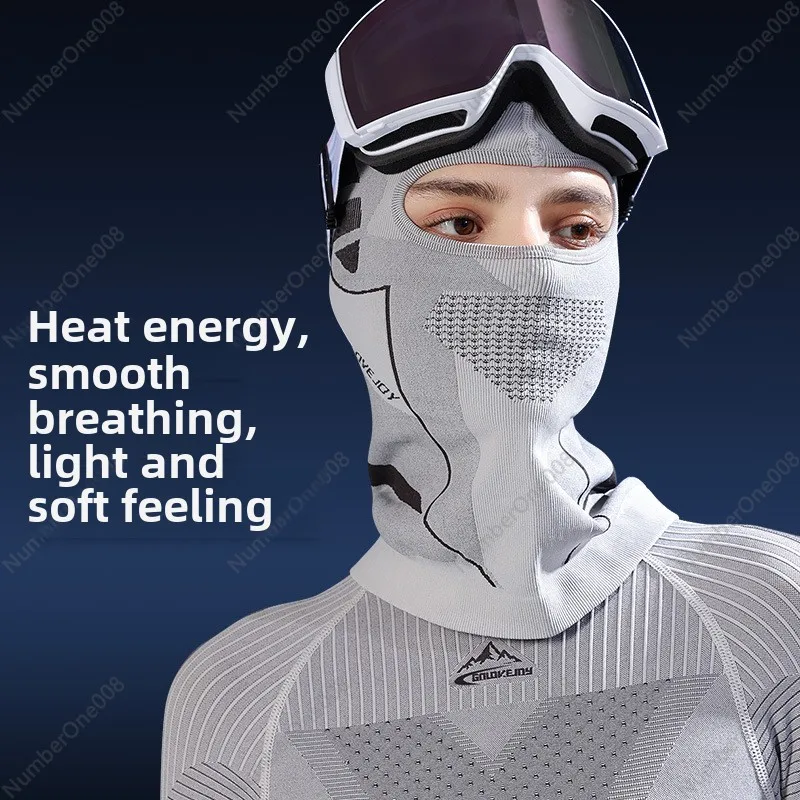 Ski Masks, Men's and Women's Windproof and Cold Protection, Face Lock Temperature and Warmth, Knitted Headgear