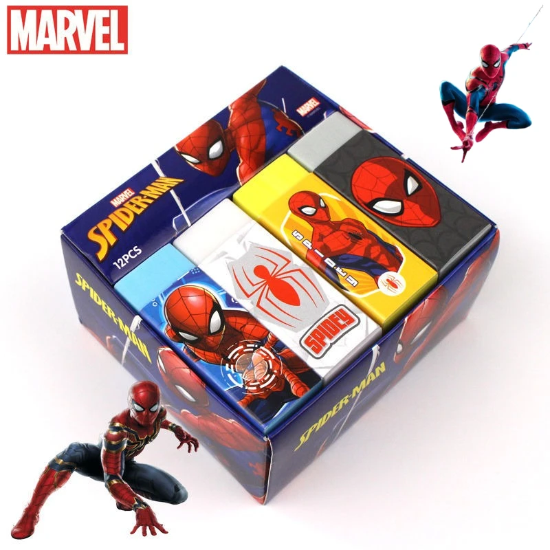 

Marvel Spiderman Anime Cartoon Cute Student Eraser Creative Personalized Stationery Boys and Girls Eraser Gift Wholesale