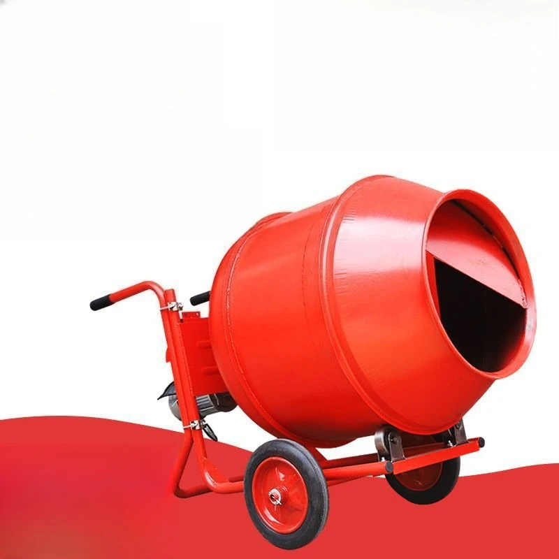 Concrete mixer Multifunctional small household concrete mortar feed construction site ash drum mixer