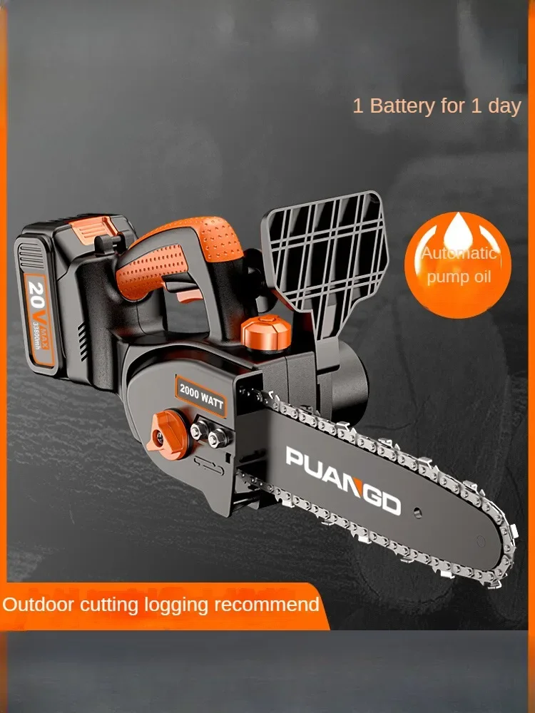 Handheld Cordless Planer and Lithium Battery-Powered Chainsaw for Woodcutting and Home Use, Perfect for Any Job