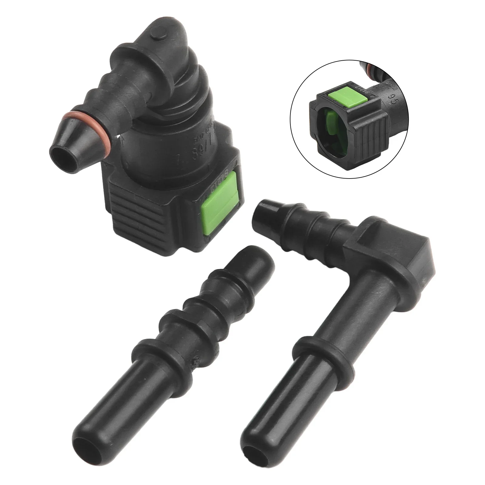 Fuel Hose Fittings Elbow 7.89mm ID6 Car Fuel-Line Hose Pipe Coupler Quick Release Connector SET Suitable For Most Car