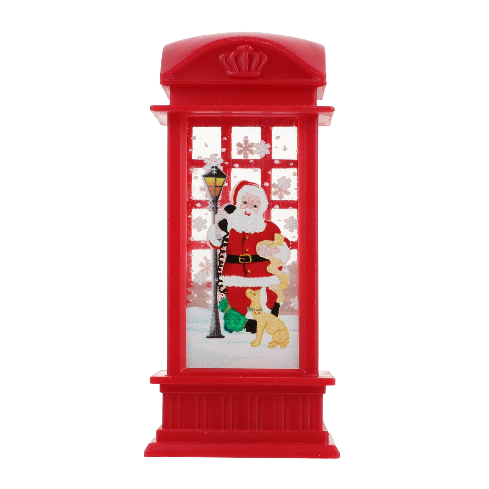 

Рождественская телефонная будка, ночник, светодиодный декоративный светильник, пластиковый материал, домашний стол, праздничный креативный дизайн