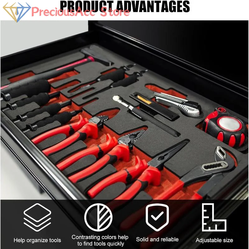 3Pcs Tool Box Foam Insert PE EPE Material Organizer Liner For Drawer Case Camera Storage DIY Equipment Protection view 5