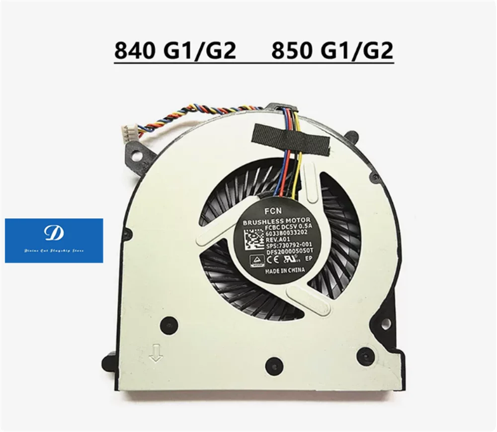 

FOR HP ZBook 14 740 745 750 755 840 850 G1 G2 Fan
