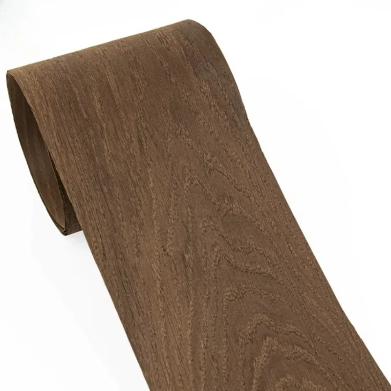 

Smoked Oak Grain Wood Veneer for Furniture Cabinet Speaker Finishes Door Table Walls Decor Veneer PanelsL:2.5Metersx150x0.5mm