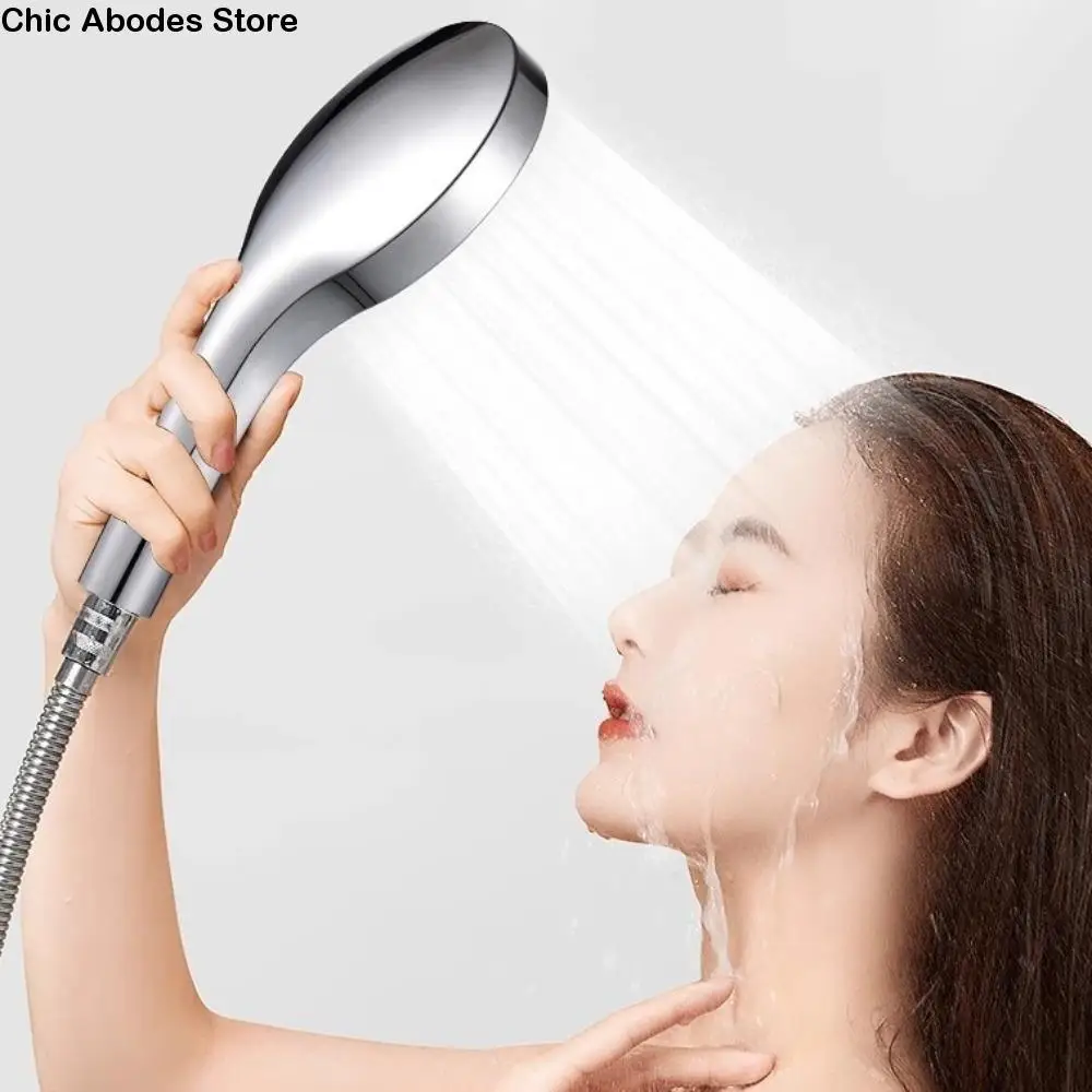 

13cm Panel 3-Mode Shower Head Three Spray Modes Pressurized Technology Large Panel Shower Head Water Saving Design Adjustment