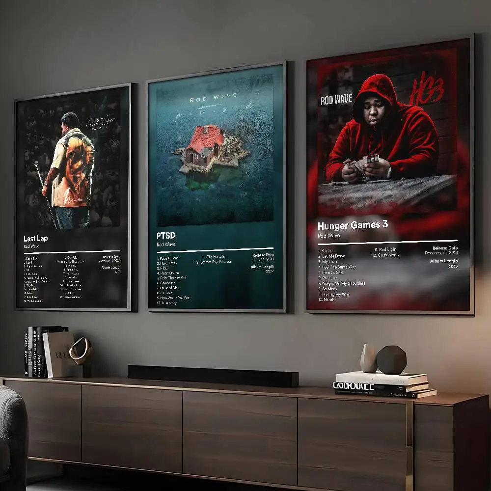 Rapper R-Rod Wave Album Poster HD Posters Home Room Bar Cafe Decor Wall Art Painting Picture
