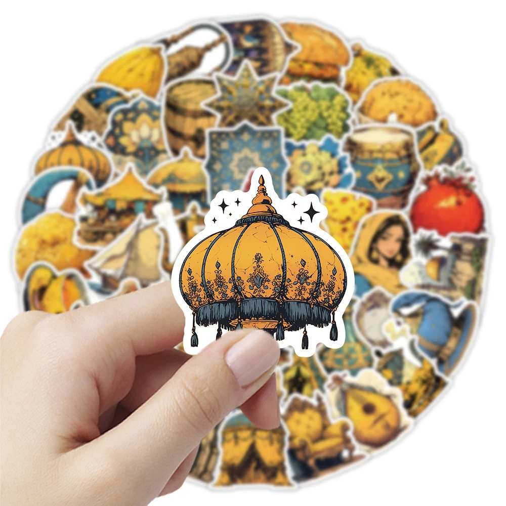 

10/30/50pcs Vintage Middle Eastern Culture Art Stickers Cartoon Graffiti Sticker DIY Suitcase Scrapbook Phone Decals Decoration