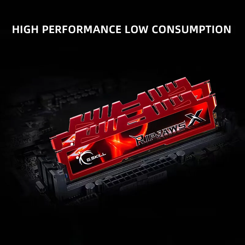 G.SKILL Ripjaws X DDR3 4GB 8GB KIT 1333MHz 1600MHz 1866MHz 2133MHz 2400MHz DIMM Desktop Memory Module Dual Channel ddr3 Ram