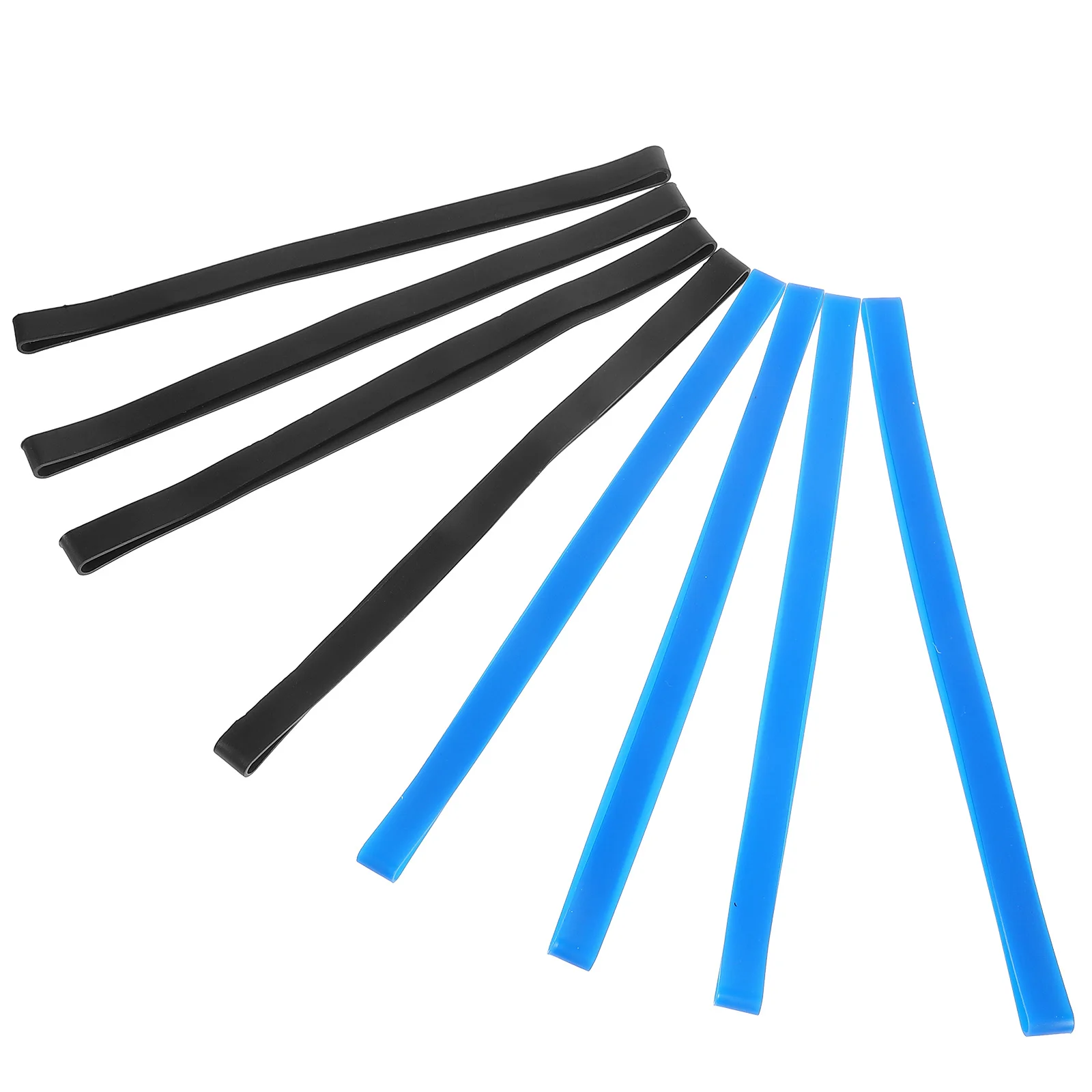 8pcs Silicone Elastic Bands Fixing Notebooks Straps Colorful Stretch Chair Bands Portable Reusable Washable Book Fixing Multi