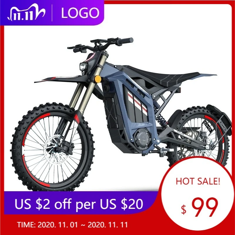 AAQ Factory wholesale 72V 5000w electric off-road vehicle 72V 20AH lithium battery, powerful electric off-road motorcycle