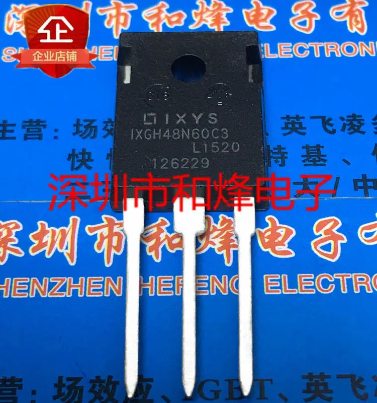 5pcs  IXGH48N60C3 TO-247 MOS 600V 48A