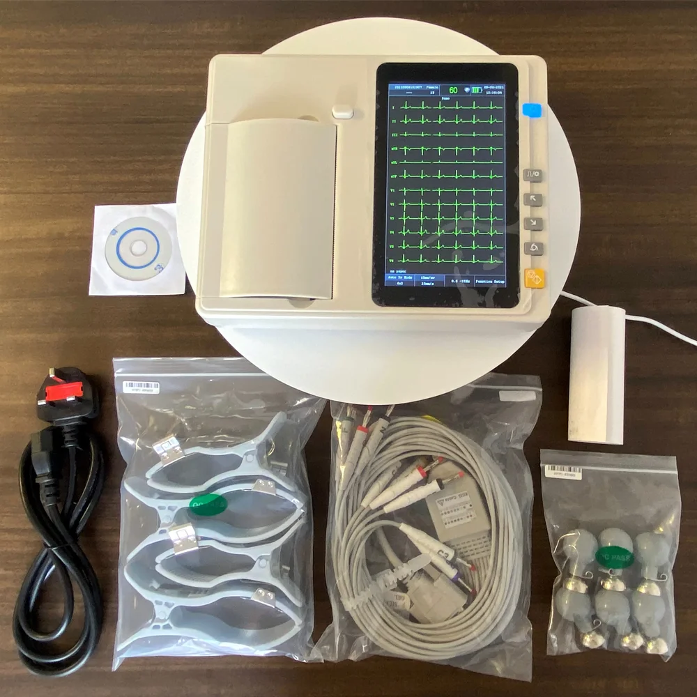 Advanced Precise  Heart Health Monitoring Portable ECG Machine Automatic Measurement Interpretation