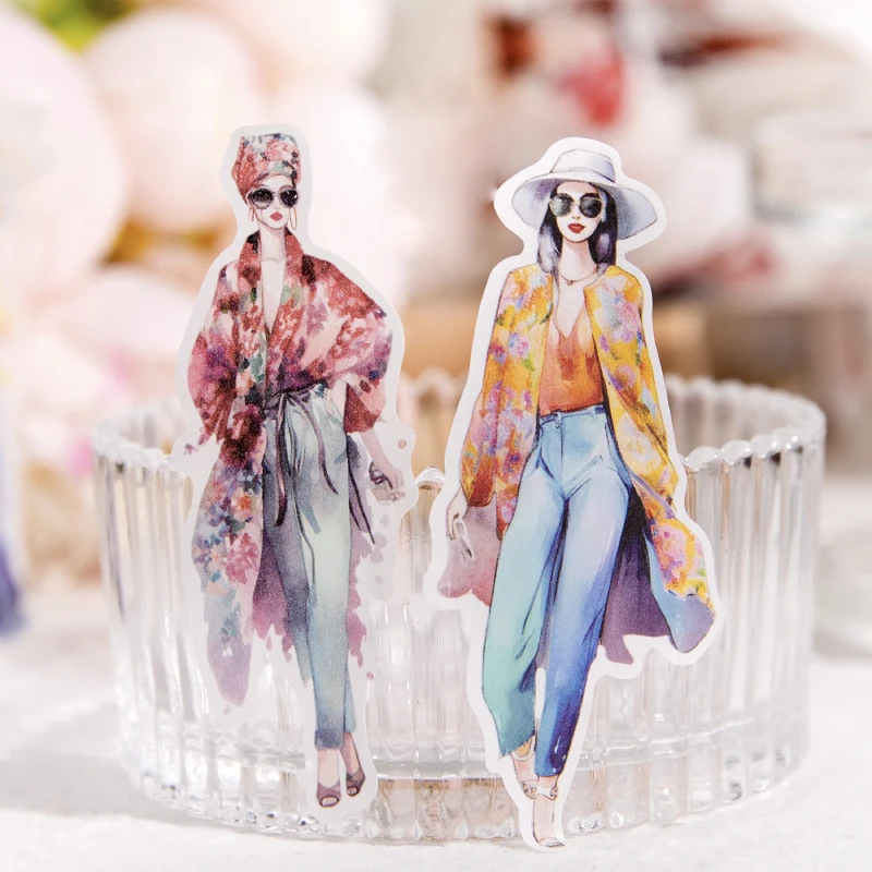 Yoofun 7.5x200cm Fashion Magazine Lady Masking Washi Tape Retro Journaling Decorative Scrapbooking Material Sticker Diy Label