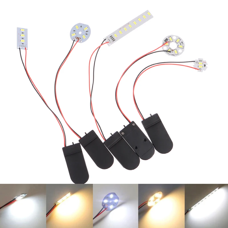 Lamp Bead Luminous Material Accessory Small Light Bulb/Battery Box Set For Diy Model Making Scenery No Battery1pc