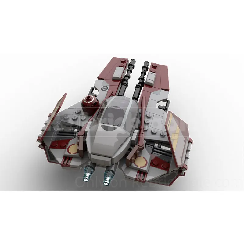 201PCS MOC-198483 MOC Klassische Raum Rot Raum Shipdark Raumschiff Baustein Bildung Modell Spielzeug Festival Kinder Geschenke