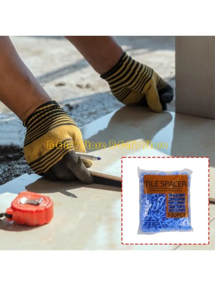 Y1AD Pack of 100 General Purpose Tile Installation Spacers Ensuring Uniform Gaps for Tiles on Surfaces Sizes 1.0mm 2.0mm 3.0mm