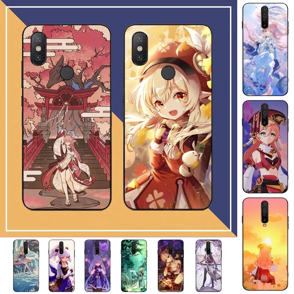 Anime Gawr Gura Phone Case For Redmi Note 4 X 5 A 6 7 8 Pro T 9 Pro 9S 10 Pro 11 Pro 11S 11Epro PocoM3pro