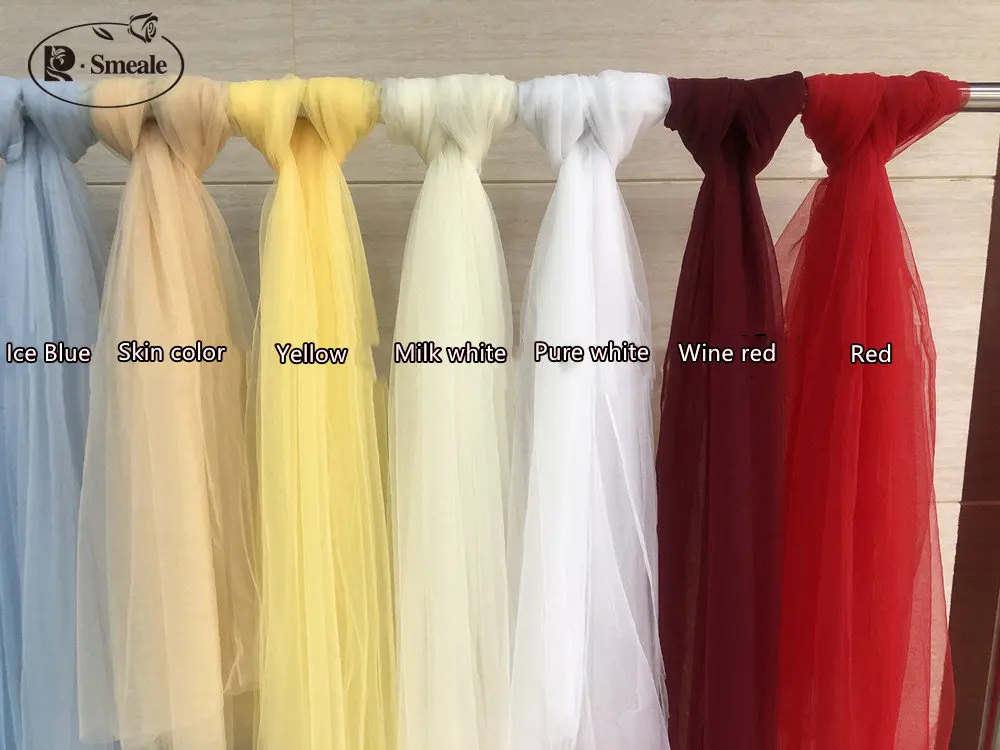 5-10 mt/los Verschlüsselung Weiche Bunte Mesh Stoff Hochzeit Kleid Rock Hochzeit Dekoration Kleidung Moskito Net Tuch RS4157 – Detail 6