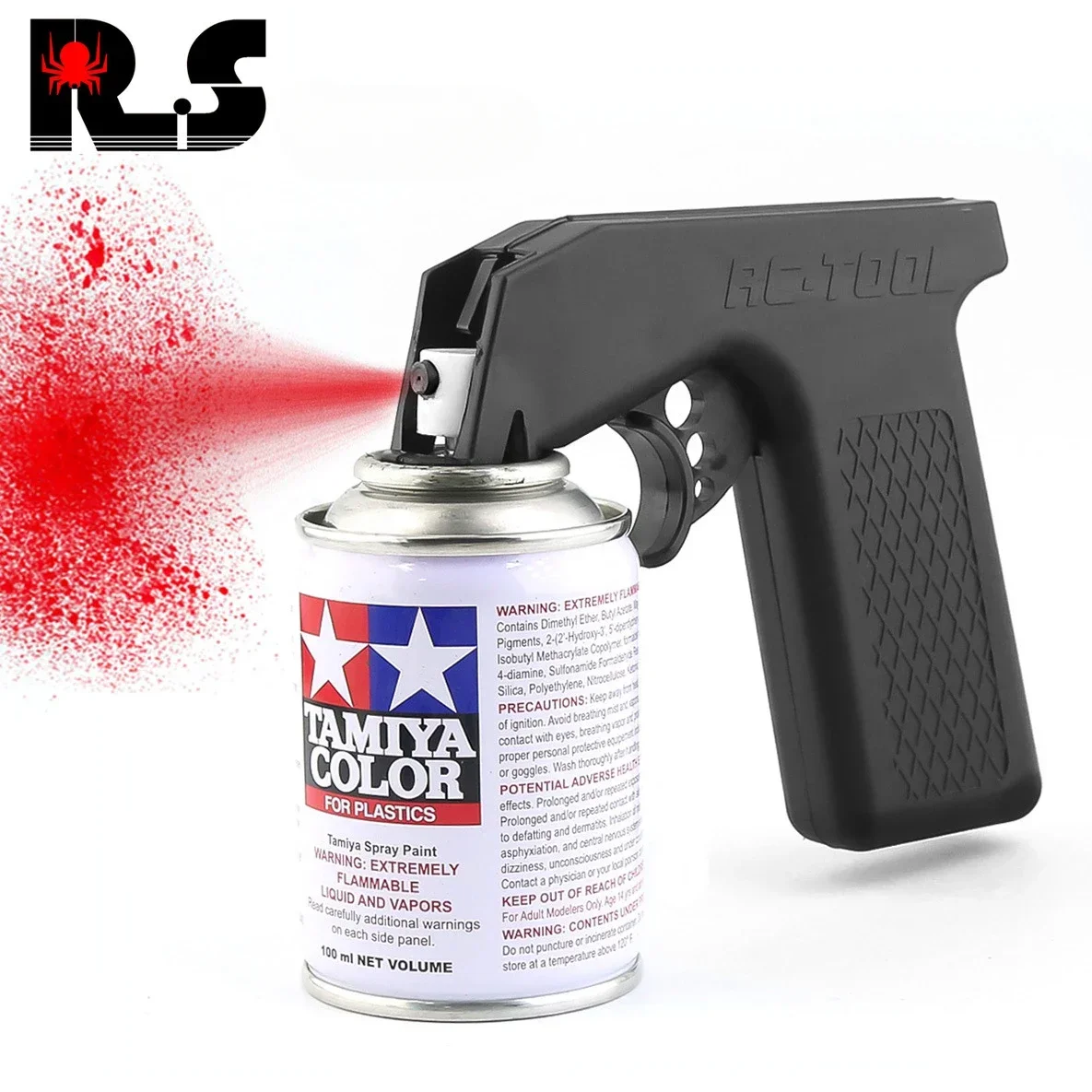 Tamiya-Adaptador de botella pulverizadora de pintura, mango de pulverización de Aerosol, gatillo de agarre completo, herramientas de pintura de Robot de coche RC, accesorios de mantenimiento