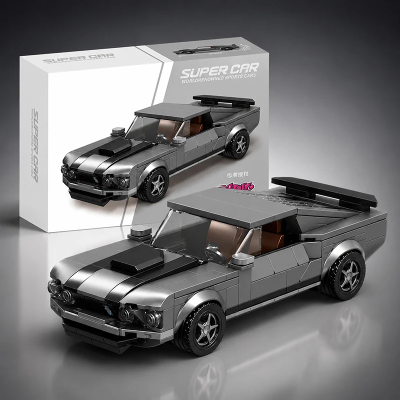Classic American Muscle Cars Building Sets Creative Bricks Kits Sport Cars Building Blocks Model Holiday Gifts for Adult Boys