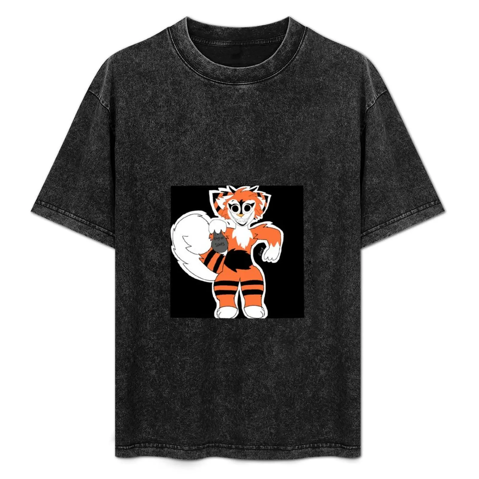 

Boo with Bag of Souls T-Shirt Basic Plain Short Sleeve Crew Neck Tee