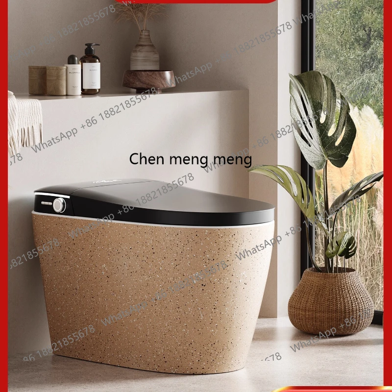 

French retro imitation stone pattern integrated smart toilet, toilet siphon type without water pressure limit