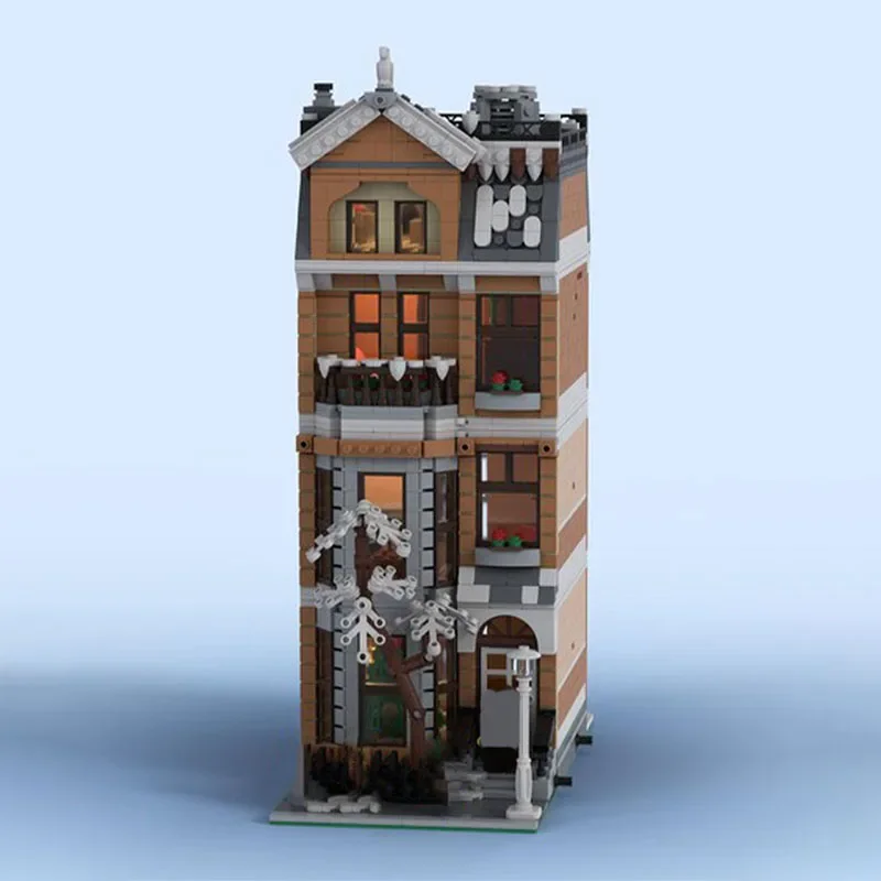 

2529pcs MOC Christmas Modular Home Architecture Building Blocks Model Assembly Toys Children Festival Gifts