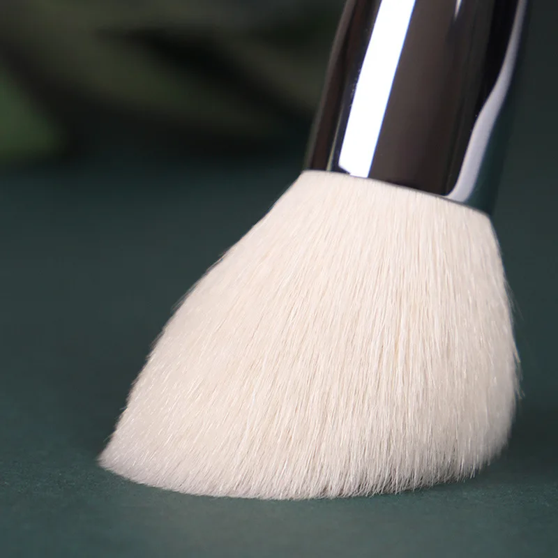 11 ピース/セットプロヤギ毛メイクブラシセットパウダー頬紅コンシーラーアイシャドウブレンド輪郭眉毛汚れメイクブラシ