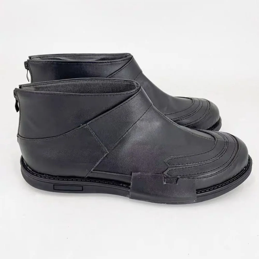 Anime Kamen Rider Geats Cosplay Shoes Men Black Short Ankle Boots Custom Size Pu Cosplay Footwear Halloween Costume Dress-Up