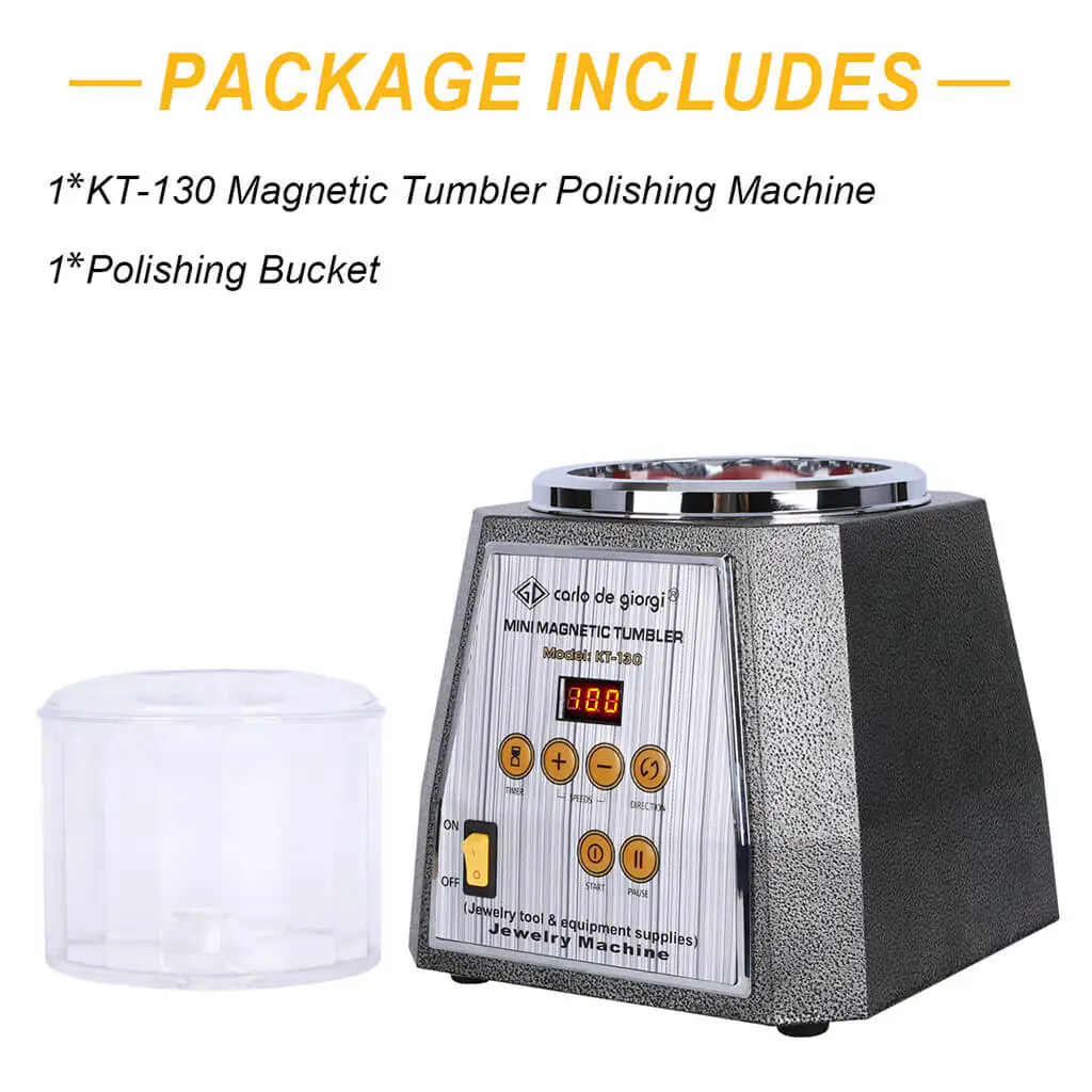 

KT-130 magnetic polishing machine to flash to remove burrs and remove burrs Gold, silver and copper jewelry processing gold