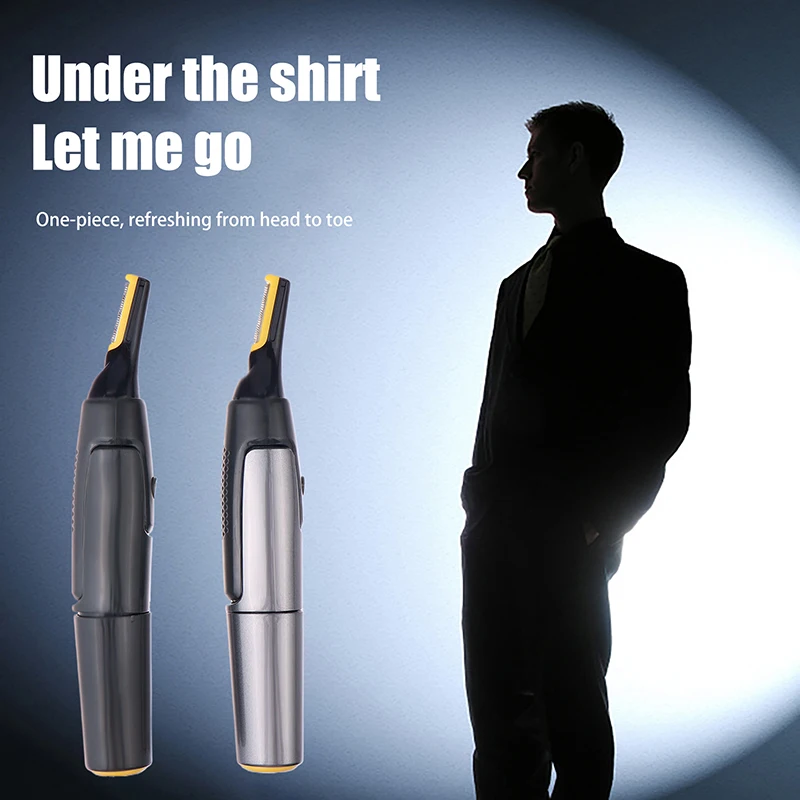 Waterproof Ultra Thin Nose Hair Trimmer Compact Electric Ear Hair Shaver Safe Clean Men Personal Care Accessory