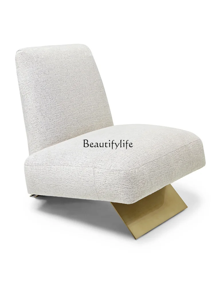 

Italian Light Luxury Sofa Modern Minimalist Single Sofa Balcony Leisure Chair