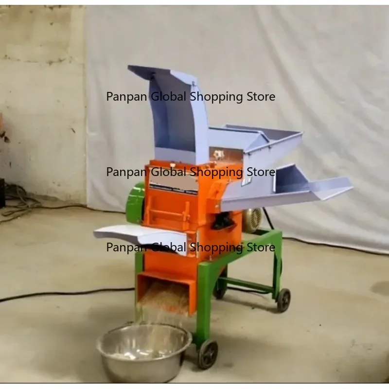 

husk cutting machine straw, corn straw, wheat straw forage crop grinder silage machine farm help mobile phone