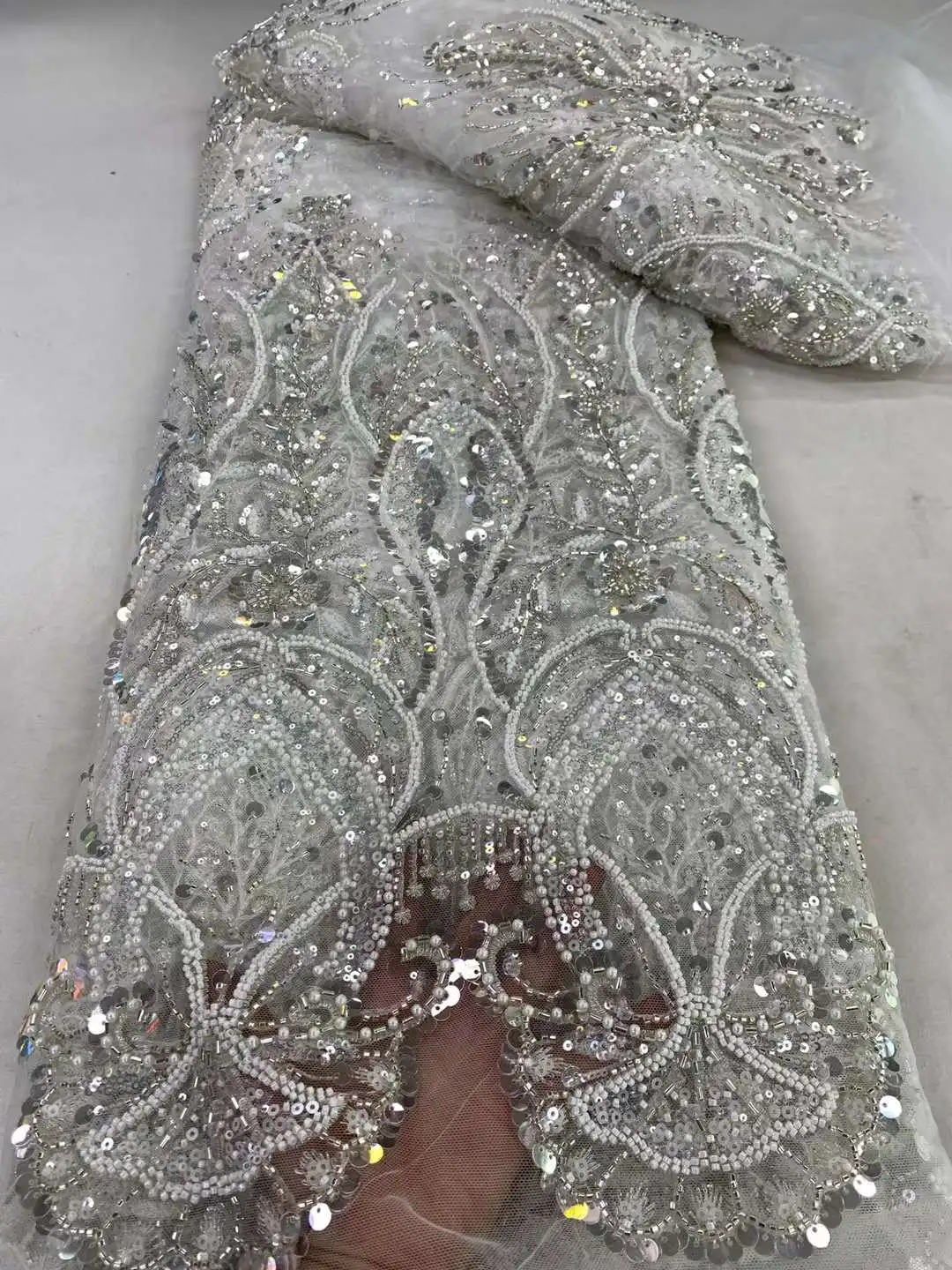 Tecido De Renda De Tubo Frisado Macio Com Pedras, Vestidos De Noite, Festa, Elegante, Mais Recente, NN2868 _ Z, Melhor Qualidade, 2022