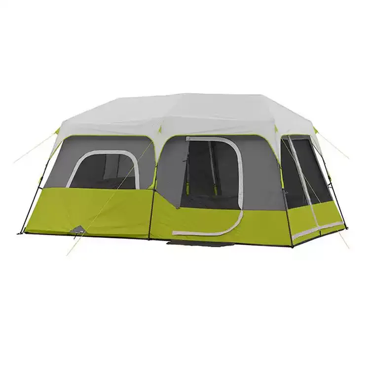 Instant Setup Multi-Function Family Tent - 2 Room 1 Hall Large Outdoor Shelter for Beach & Camping, Weatherproof