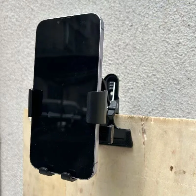 

Desktop phone lazy person stand portable metal pan tilt zoom holder night market stall live streaming stand