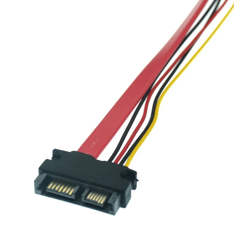 Whole Sale Slimline SATA 13pin Male To SATA 13pin 7pin + 6 Pin Female Extension Cable For SATA Slim DVD RW Drive Laptops