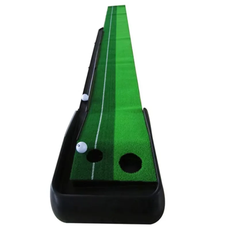 

Direct Best Quality Indoor Golf Putting Green Mat Channel Trainer Practice Mat for Golf Training