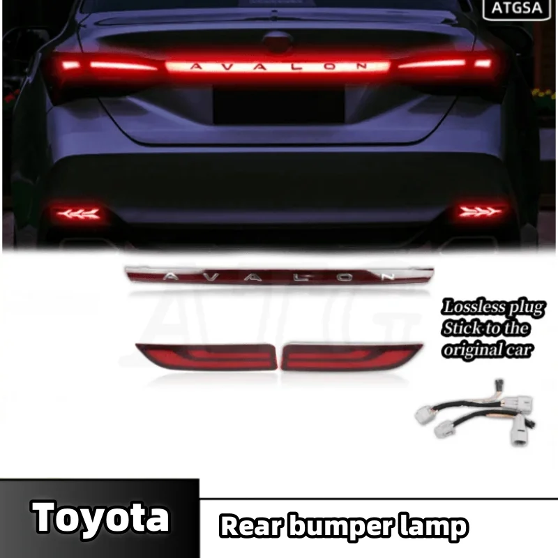 

Для Toyota Avalon 2018-2020 светодиодный задний фонарь задний фонарь указатель поворота стоп-сигнал задний бампер противотуманные фары через фары