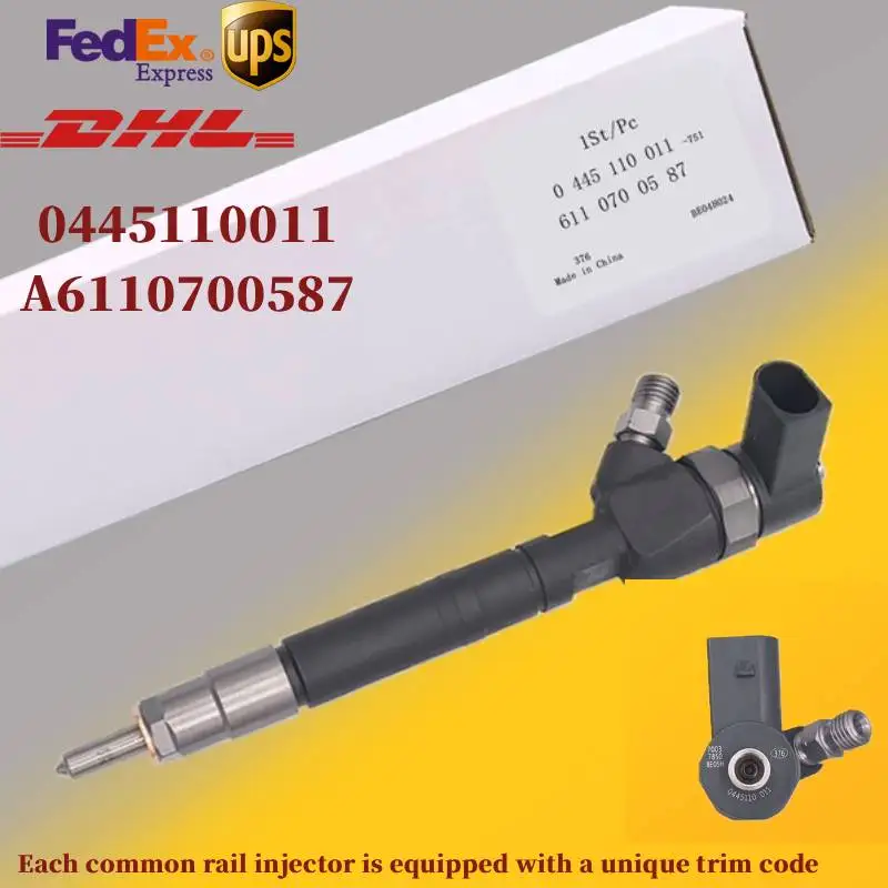 0445110011 A6110700587 Diesel Fuel Injector for Mercedes-Benz 0445110012 Common Rail Injector