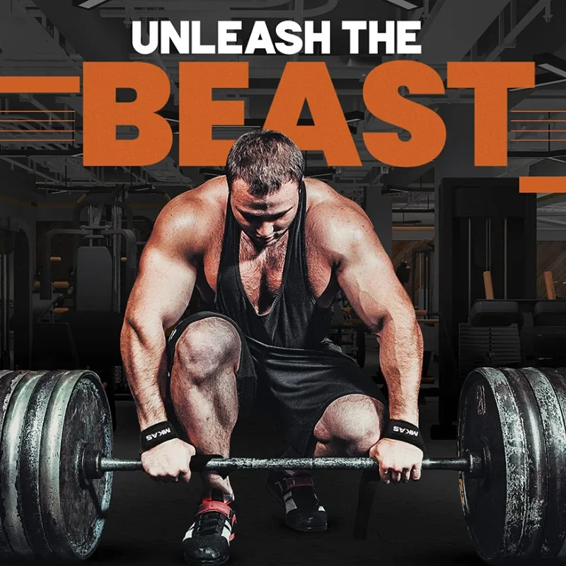 Fitness Lifting Wrist Strap Brace for Weightlifting Crossfit Bodybuilding Support Kettlebell Dumbbell Weights Strength Workout image 4