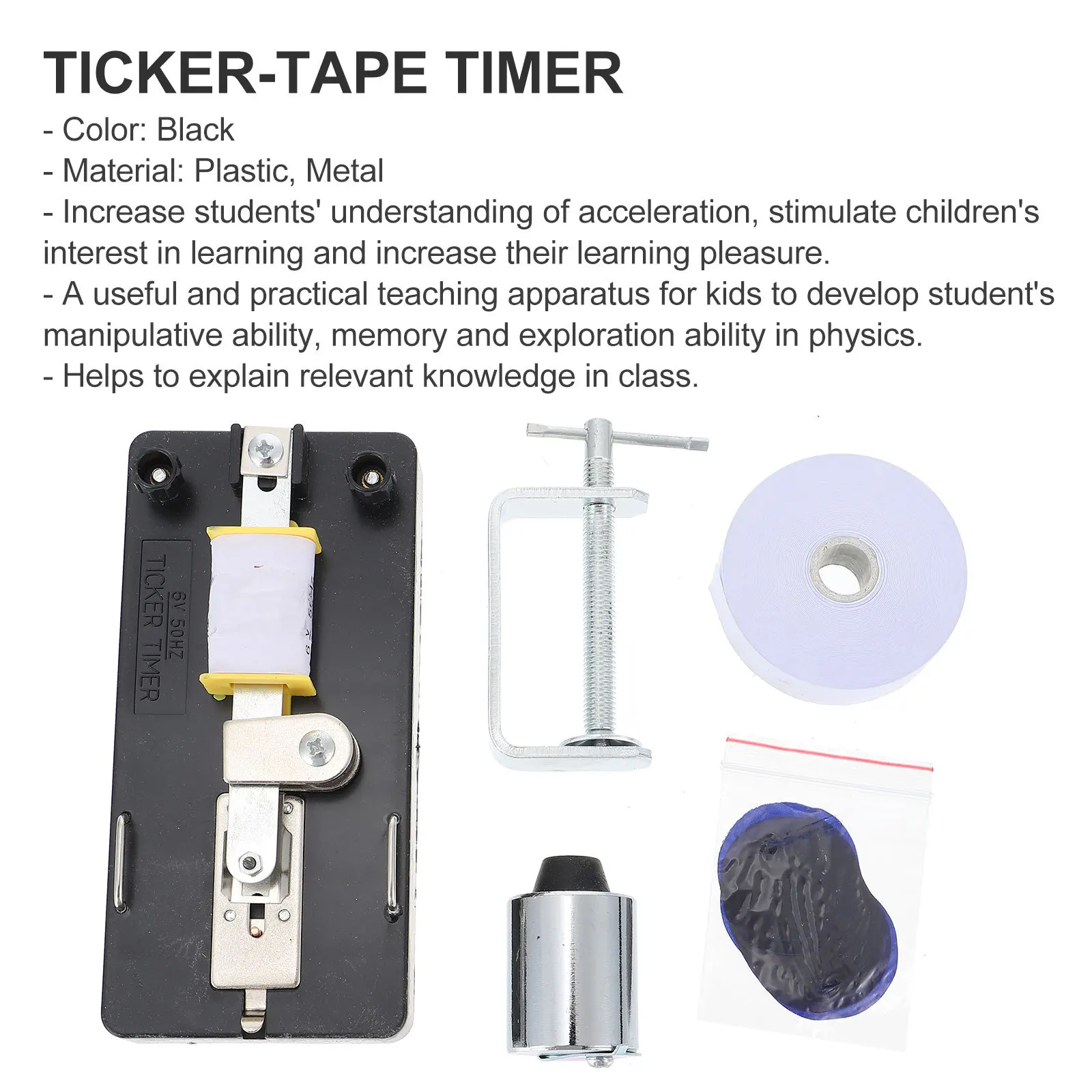

Ticker-tape Timer Physics Dotting Electromagnetic Experiment Apparatus Acceleration Laboratory Equipment Teaching